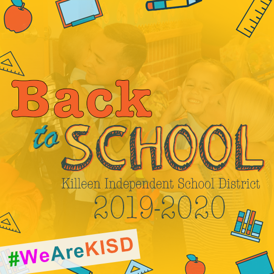 KilleenISD_'s tweet photo. The #FirstDay of school in @KilleenISD_ is Monday, August 26th.  We've compiled a list of quick links with helpful Back To School information, click here: https://t.co/9bDIar8nil https://t.co/WH1wsW3J4T