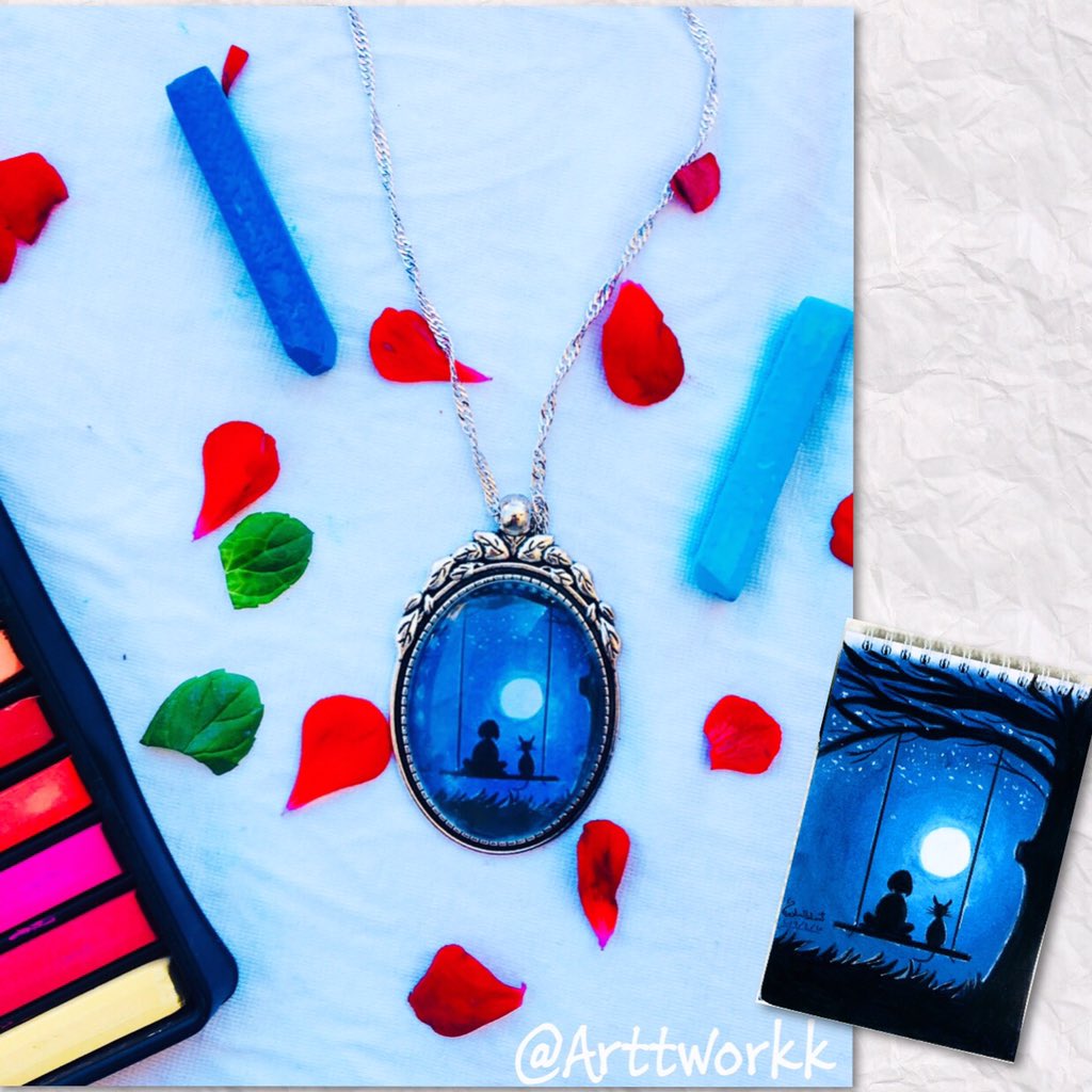 Artwork is BACK! 🙊
I turn art into Handmade stuff, New drawing now available ✨
You can order your design/Name/Picture, Dm for ordering details.
*وبمناسبة رجوع الأكونت هختار اتنين من الريتويت ياخدوا سلسلة/ميدالية مجانًا* 🥰