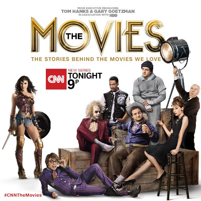 DeanSluyter's tweet photo. STARTING TONIGHT (Sunday, 7/7), 9:00 pm ET/PT on CNN., "The Movies," all about American movies from the 20's through the 2000's. My wife, Yaffa Lerea, is one of the lead editors on this series, and it promises to be super-informative and super-fun. https://t.co/DV1wjImyOs