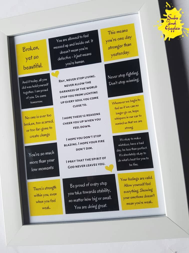MentallyAwareNG's tweet photo. Also, one lucky person gets a positive affirmation desk frame from @subsandgiggles  (we'll pick the winner randomly)
Just click on the link in our bio and find out how much of a badass you are 😉 https://t.co/6WQpWEZg6L