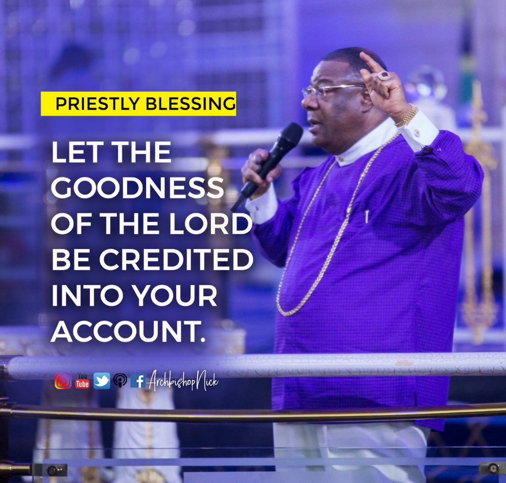 Let The Goodness Of The Lord Be Credited Into Your Account