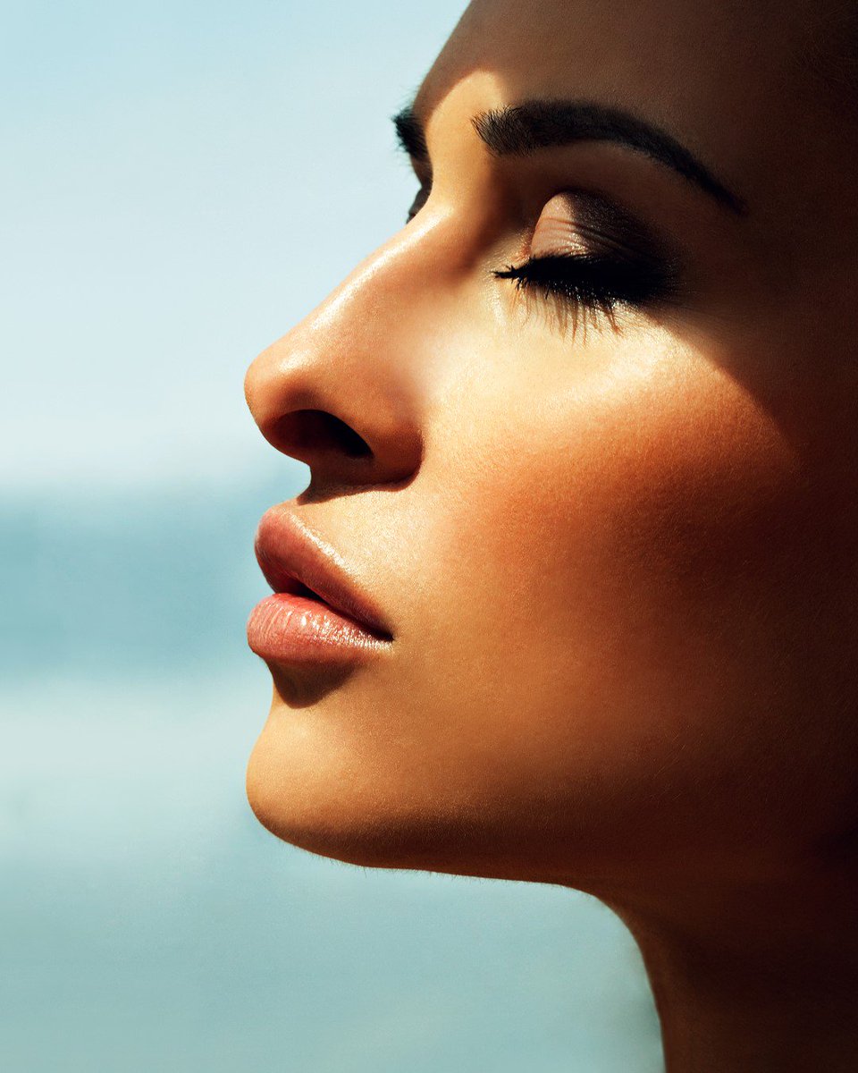 Bronzed and beautiful! Remember that even ears and lips can get burned, so apply SPF.