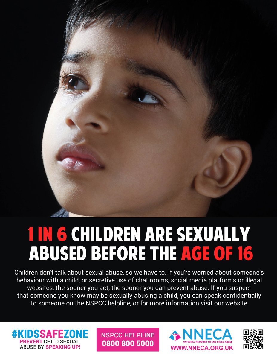 1 IN 6 CHILDREN ARE SEXUALLY ABUSED BEFORE THE AGE OF 16
If you’re worried about someone’s behaviour with young people, the sooner you act the sooner you can prevent abuse from happening #ChildAbuse #NNECA #CSE #KidsSafeZone
#InstagramSafetyAdvice #InstagramSafety #OnlineSafety