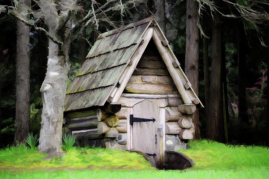 Slider7Art's tweet photo. A hundred years ago, this was where they stored root vegetables... #RootHouse by Richard Farrington. You can see a gallery wrap in my studio, or order one at https://t.co/iiKHmHmJuN #FarmersAlmanac #ComoxValley https://t.co/iQn3Wd62Ww