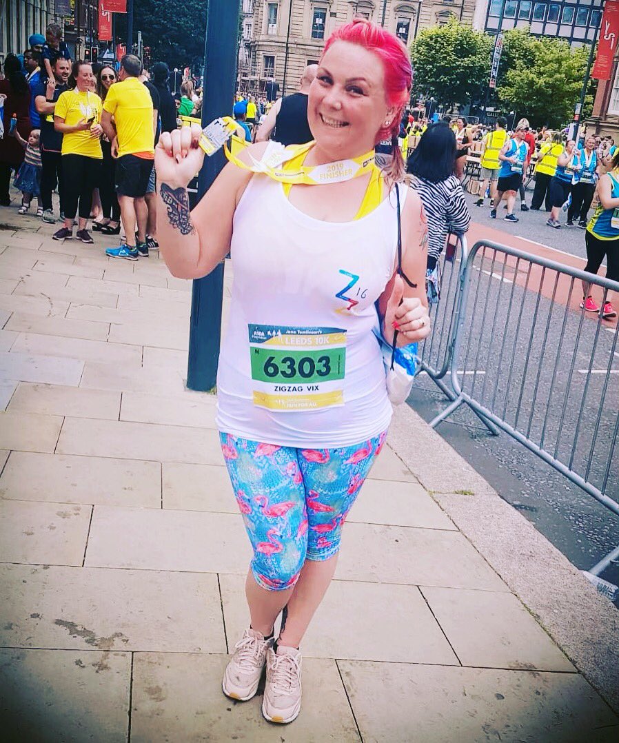 Gaw_of_thorpe's tweet photo. #teamzigzag smashing the #Leeds10k as a team today! There is still time to donate for our hard work to give back for @ZigZagLeeds hard work supporting families of autistic people and putting on fun activities. https://t.co/dgDNpWjT9U https://t.co/bElMtEnqTA