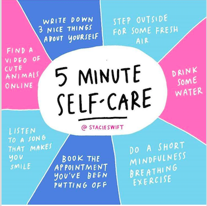FriendslineIntl's tweet photo. Self care comes in many different forms, and doesn't necessarily require a lot of time. To prepare yourself for the week ahead, why not take 5 minutes to focus on you with these self care tips  #repost  @theblurtfoundation #selfcaresunday #selfcare #selflove #mentalhealth #health https://t.co/q18l7X2rnr