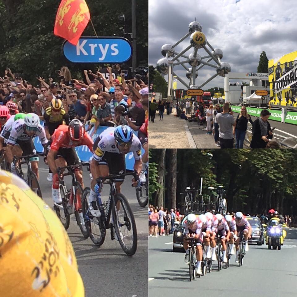 #granddepart #tdf2019 Great to have the best cyclists in #Brussels <a href="/mnm/">Mina Nagy Takla</a>.be Volg dagelijks op de middag #tourofbeauty met <a href="/annreymen/">ann reymen</a> en  @SportStanMNM