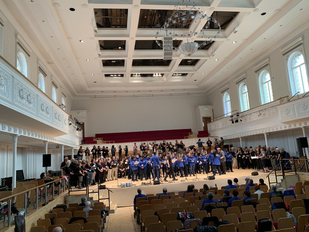 Mojo_Orchestra's tweet photo. After our concert at the Glasgow City Halls. This hall is where the BBC Scottish Symphony performs. Fantastic performance today! #MojoInScotland #SBfestival https://t.co/DVuUGwslFE