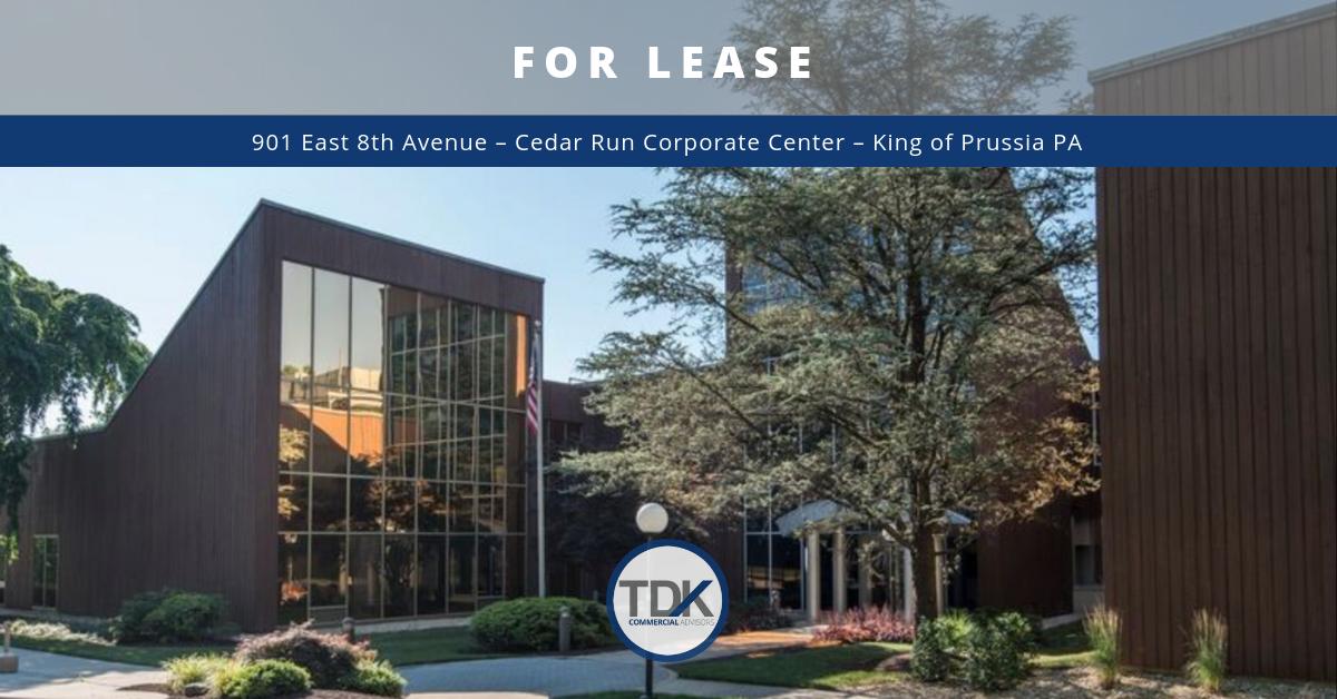 TDKCA2's tweet photo. #NewOpportunity
901 East 8th Ave – Cedar Run Corporate Center #KOP has 16,000 square feet available 2021. Offices & open space. Plenty of parking!
☎️ Tom (215) 292-5575
➡️ https://t.co/QkF6v2G0yE
#tdkca #kingofprussia #realestate #commercialrealestate https://t.co/Dzahx3Rlw5