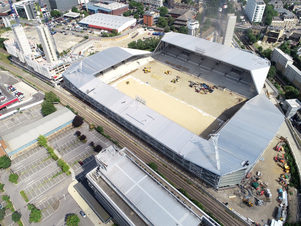 The Brentford Fc Drone On Twitter Some Views Of The Entire Stadium Loads More On My Flickr Account See If You Can See The Last Remaining Part Of The Roof To Be