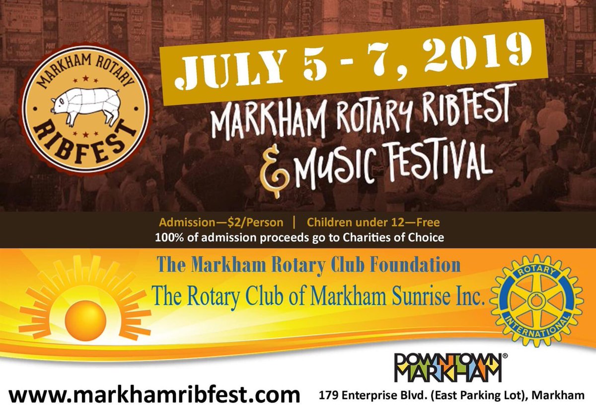 Come on by to #Markham #Ribfest 2019. Open until 7pm today. 179 Enterprise Blvd <a href="/downtownmarkham/">Downtown Markham</a> MarkhamRibfest.com