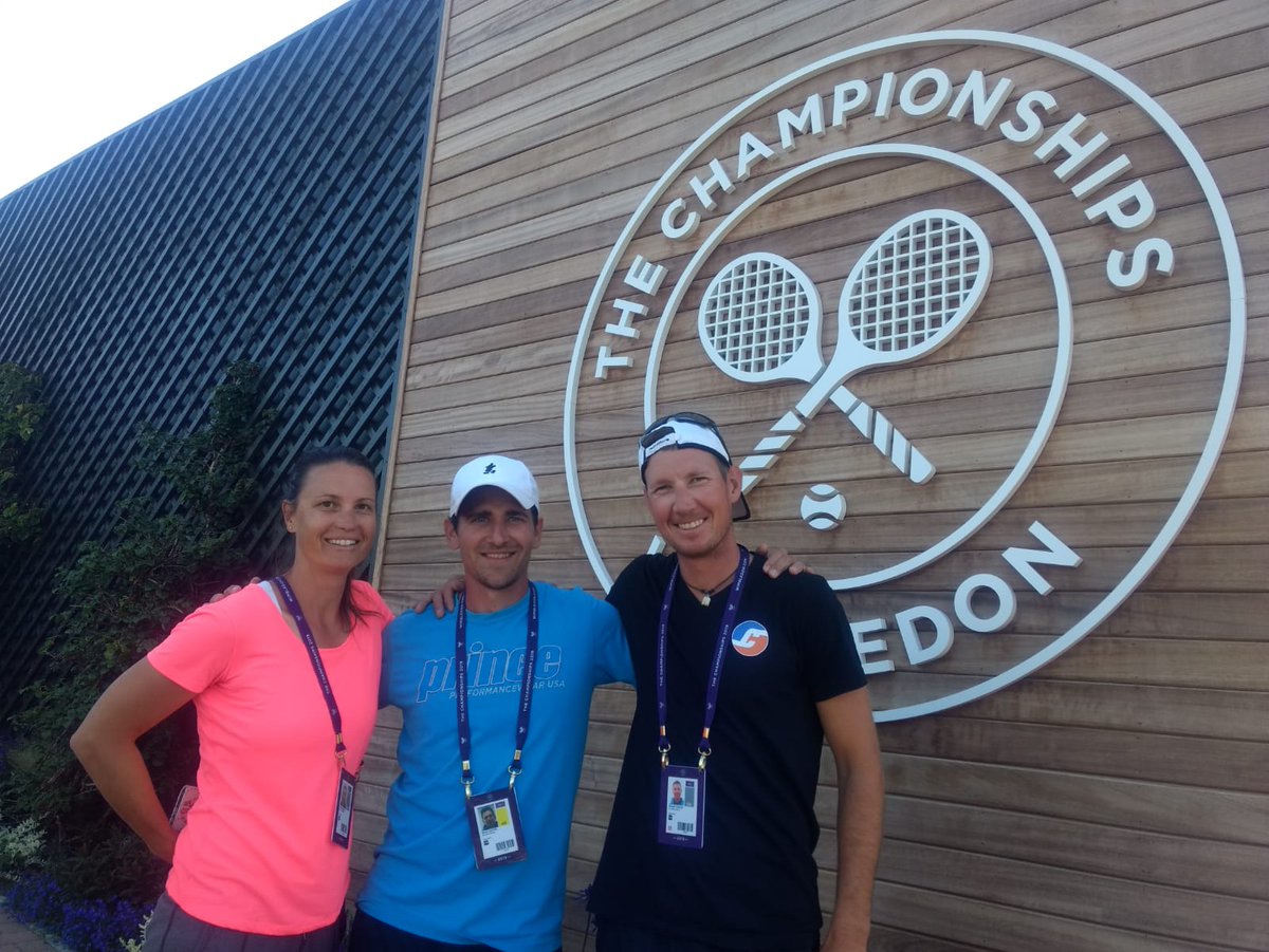 Thank you Wimbley 🙏 see you next year 🎾💪
#team #Wimbledon19 #2ndround #coach