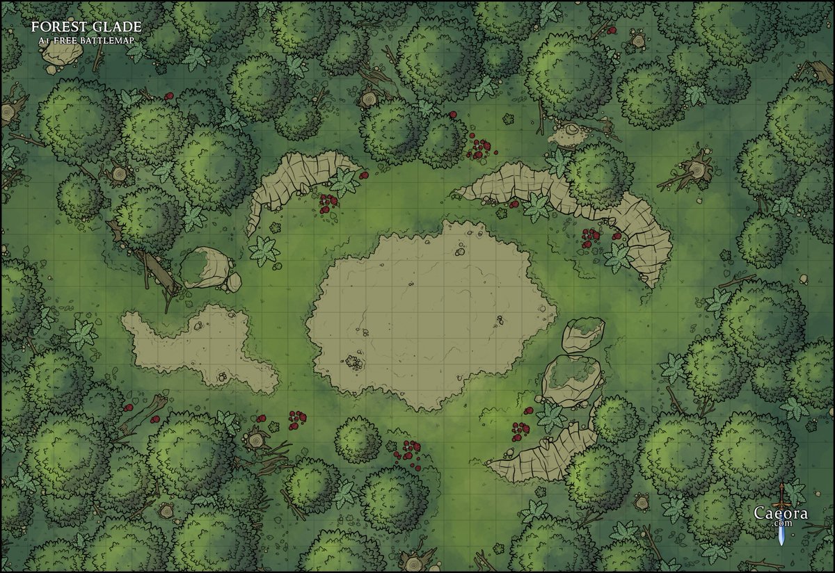 Forest Dnd 5E Maps.