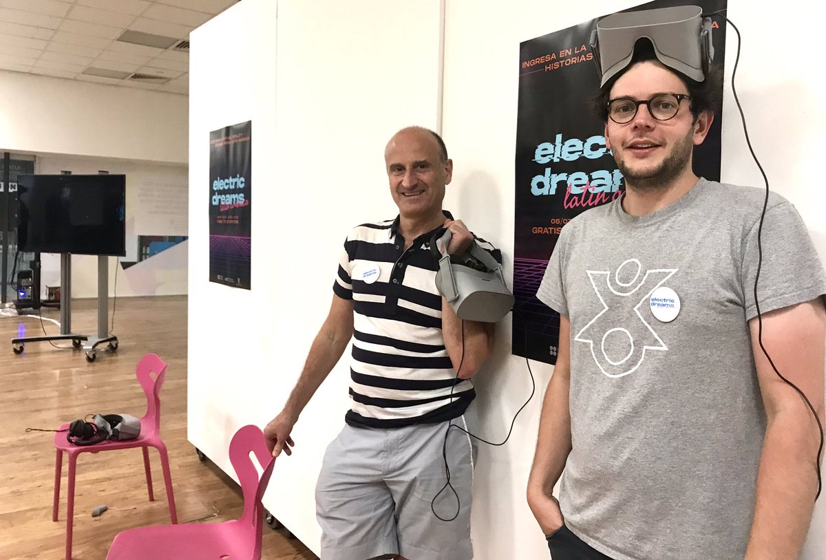 sucharitags's tweet photo. What a treat to see “Electric Dreams - Latin America” - Mark Atkin’s @xolabs fantastic curation of immersive work from South America. #VirtualReality #immersive #films #360films #VR #interactive https://t.co/yl7EMc7gXd