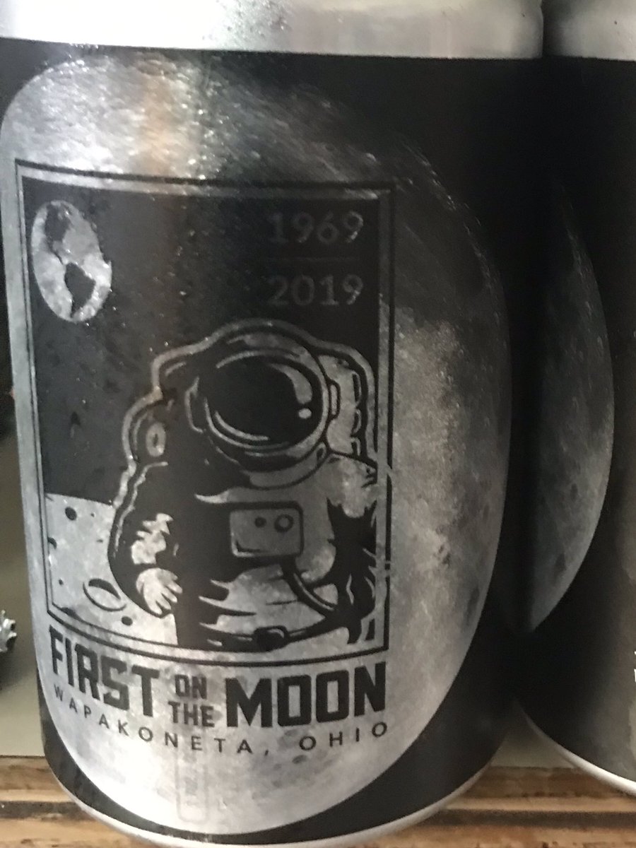 rosietexecano's tweet photo. I only live a few blocks away Big stuff happening with the whole 50th Anniversary of moon landing This is Neil Armstrong’s childhood home a local brewery even made a special beer for the event. #firstonmoon #neilarmstrong #moonlandingfiftyanniversary #wapakonetaohio #apollo11 https://t.co/ih85A2Uzln