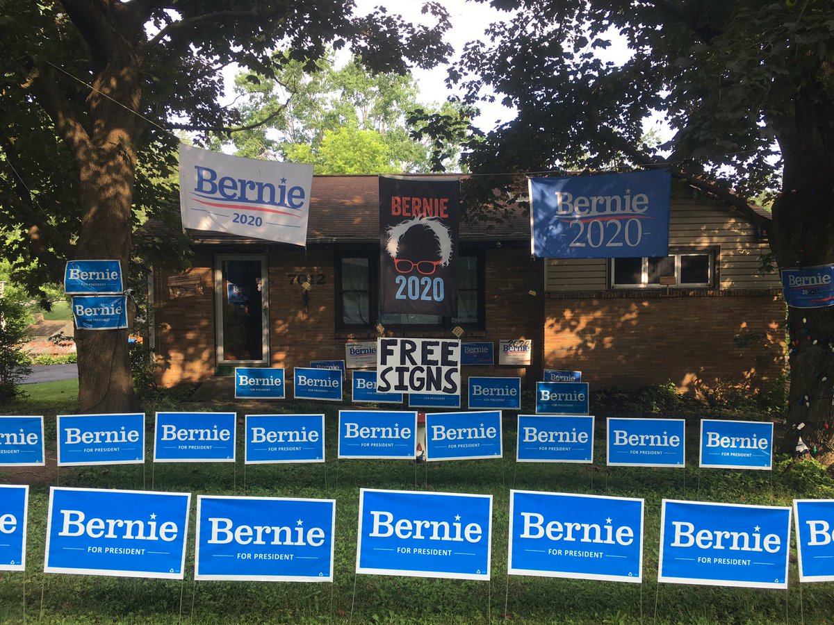 Yeah so I ordered a few more signs for the yard.  Heh.  #Bernie #bernie2020 #feelthebern #FEELIT FREE BERNIE YARD SIGNS!!!  Come n get one while they last!! #freeshit #freeberniesandersyardsigns #totallyoriginalhashtag