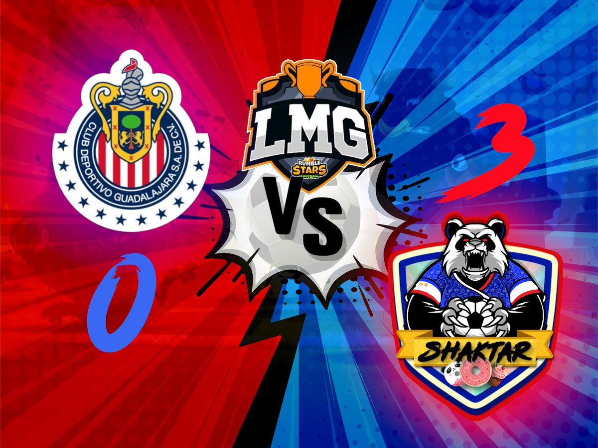 Victory in <a href="/LMGRumbleStars/">Rumble Stars •LMG•</a> <a href="/esportsChivas/">Chivas esports</a> 0 - 3 <a href="/DonutsShaktar/">Shaktar Donuts</a> <a href="/RumbleStars/">Rumble Stars Football ⚽️</a>