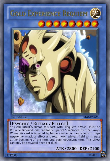 Xforts On Twitter Would You Guys Play A Jojo Card Game