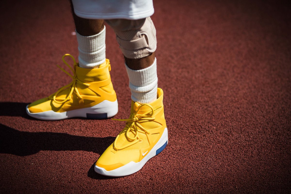 nike fear of god yellow