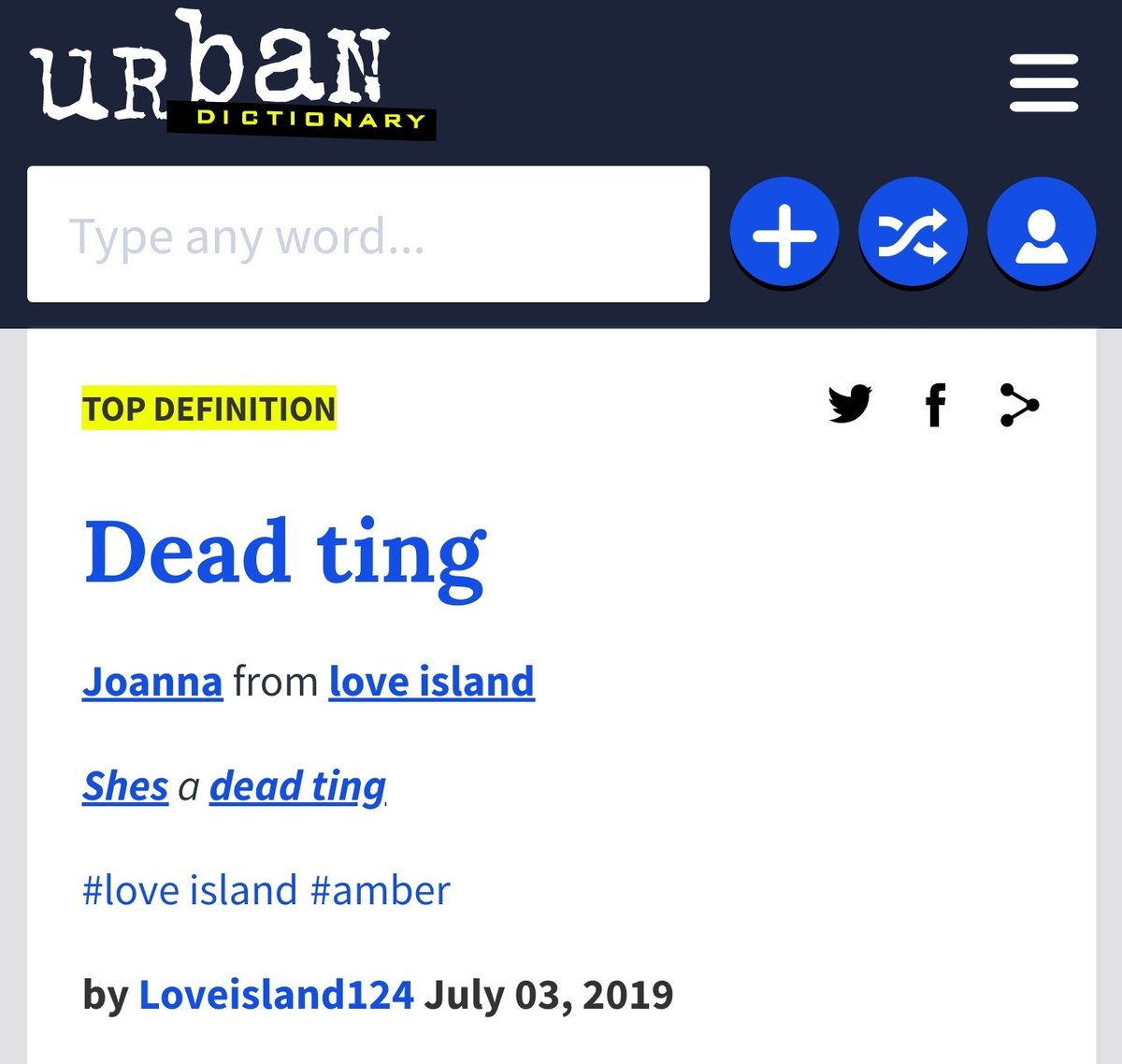 Yes urban dictionary. 