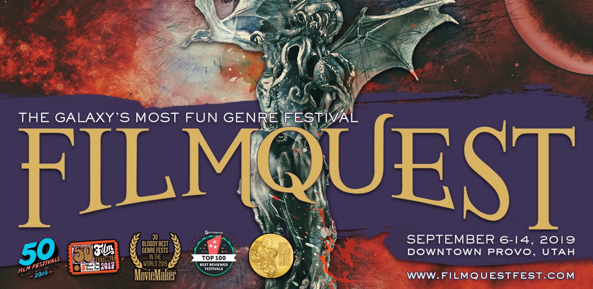 LESS THAN 48 HOURS TO SUBMIT TO <a href="/FilmQuestFest/">FilmQuest</a> 2019! A <a href="/moviemakermag/">MovieMaker Magazine</a> "Top 30 Bloody Best Genre Fest on the Planet!" Don't miss out and submit via <a href="/FilmFreeway/">FilmFreeway</a> today! #filmfestival #filmmaking #horror #scifi #fantasy #screenwriting filmfreeway.com/FilmQuest