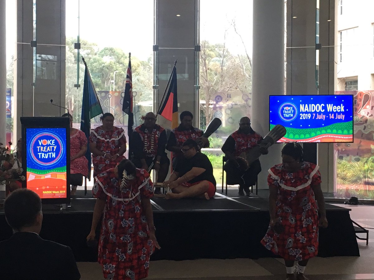 #NAIDOC2019 Welcome to Country &amp; Flag-raising ceremony. Take the time to celebrate &amp; learn from Indigenous culture, not only this week but in your everyday life to create a diverse and inclusive #Australia #DiversityandInclusion
