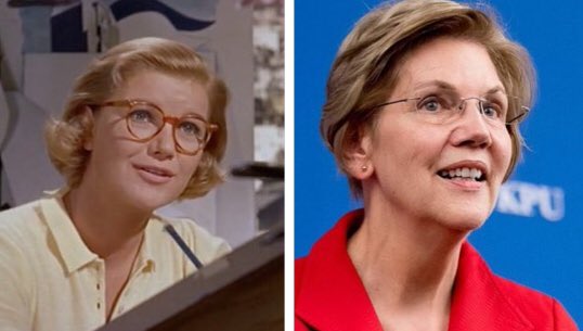 Midge Wood as Elizabeth Warren