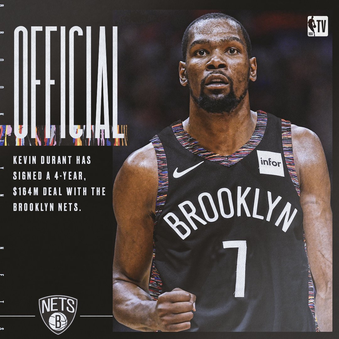 Kevin Durant Nets - Kevin Durant to sign with Brooklyn Nets ...