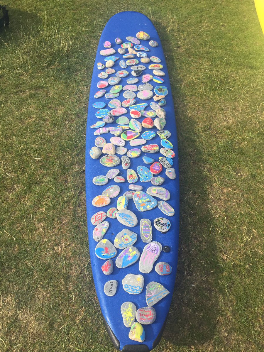 DPJMills's tweet photo. At the #WaveProject stall at #PaddleRoundThePier #PRTP we asked people to decorate stones with words or pictures to describe why they love the sea. Here is the whole collection (bar one little lad’s effort, which he couldn’t bare to be parted from!) & a few of my favourites 🤙❤️ https://t.co/9ncgVbhTGi