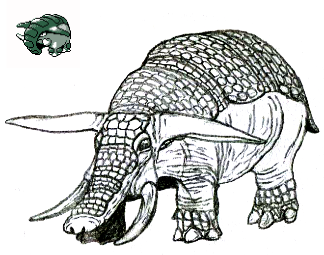 Tomozaurus's tweet photo. Donphan is an underrated/overlooked design. In my opinion, the best #Pokemon designs are those that look like an animal, but can't just be drawn as one single real species. Donphan here is drawn from aardvark &amp; armadillo with a little bit of elephant. #sketchbook https://t.co/SUPTvksjqx
