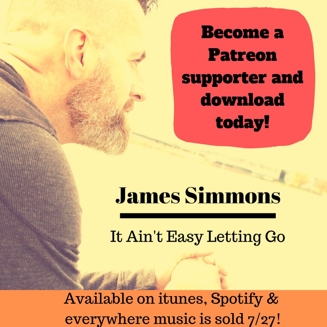 Single release 7/26! Become A Patron supporter and download today! Patreon.com/JamesSimmons
#songwriter #newsong2019 #patreonexclusive