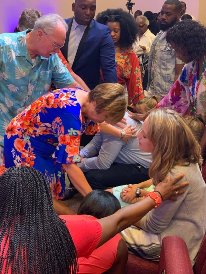 Future Pastor Jerome helping to baptize the young, future Emmaus Univ Pres Dr. Matt Ayars, speaking at Seeds today. You never know the influence you have when you simply SHOW UP on the assignment you’ve been given. Keep praying for Matt, Stacey &amp; their beautiful 4 young children.