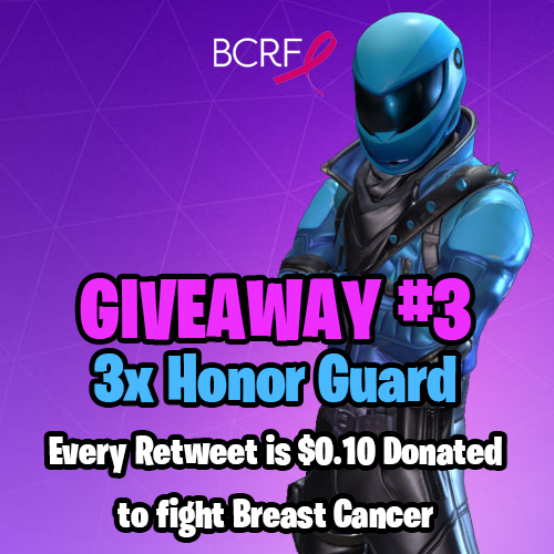 EnigmaFNBR's tweet photo. ⚡GIVING AWAY 3 HONOR GUARD CODES⚡
Every RT is 10 cents towards the BCRF💕

Rules: 
Follow
Like
RT
Tag 3 Friends

Ends in 3 days
Also, join my new Zone Wars discord here! https://t.co/TeRWlsERNK  

Optional:
Sub: https://t.co/zp2cdb7Kws  
Follow: https://t.co/3GjMc17HTm 

<3 https://t.co/MDQ8xDn98W