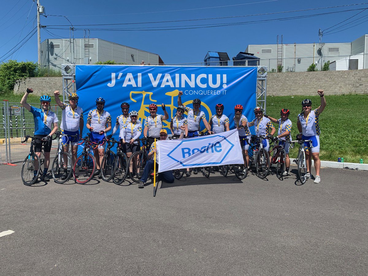 RocheCanada's tweet photo. Bravo aux participants et donateurs du @CycloDefi 2019. Grâce à vous, le #CycloDefi a été un grand succès! https://t.co/WtSgkI2rsf