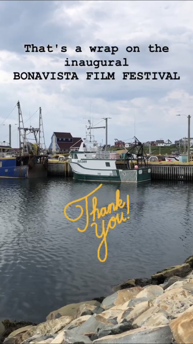 That's a wrap on such a fun weekend! Our first #BonavistaFilm Festival! 🍿 Thank you all so much for your support!