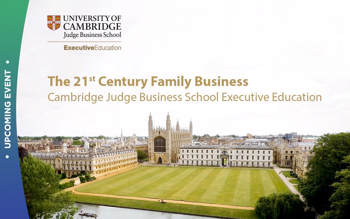 sfi_hk's tweet image. Join @CambridgeJBS this October at the 21st Century #FamilyBusiness programme. This year the programme will focus on The Circular Economy and Family Business - enabling a more #sustainablemodel for growth. Learn more: bit.ly/2OOAakb #PhilipMarcovici #sustainablegrowth