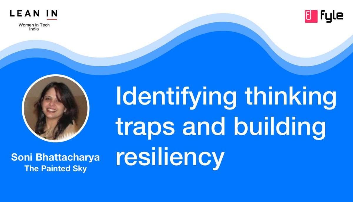FyleHQ's tweet photo. This 27th, see @soni4art from @the_painted_sky talk about identifying thinking traps and building resiliency at the @LeanInWITI event in Bangalore! 👩💻✨
Register here: https://t.co/u8LAelo4PA
Come off? 🌞
#LeanInWITI #LeanIn #WomenInTech https://t.co/YTvsOkRCdD