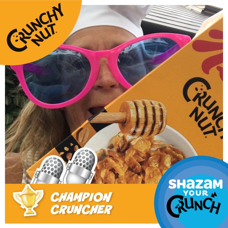 divermark1's tweet photo. I’m a Champion Cruncher! What type of Cruncher are you? Buy a pack to find out #CrunchyNutShazam https://t.co/feJh16gjBm