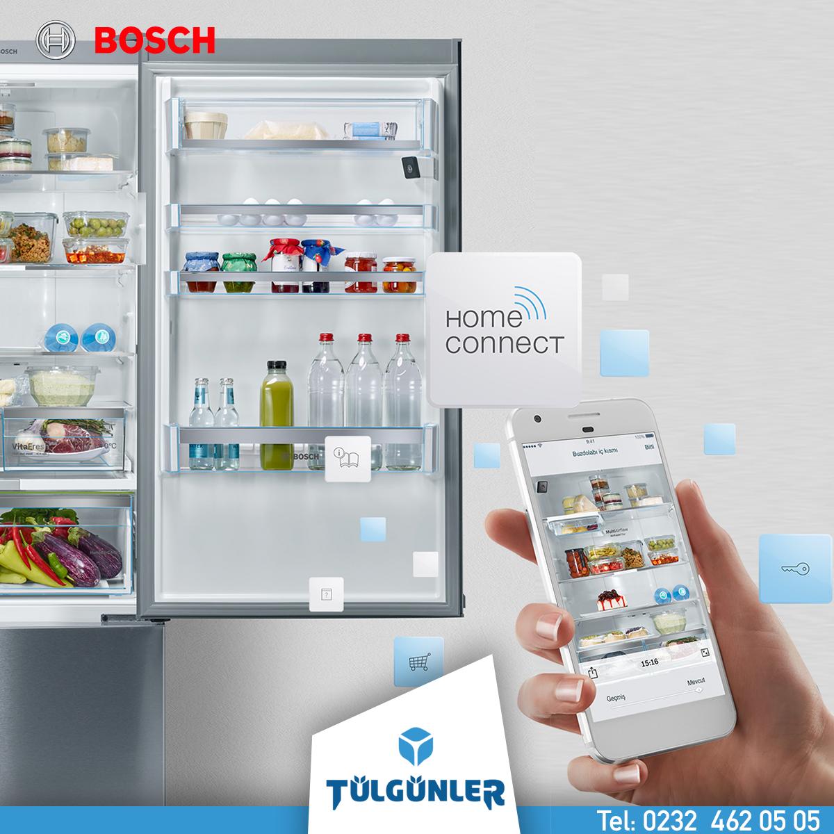 Buzdolabınızda ne var ne yok hepsi telefonunuzda!
Tülgünler Bosch mağazasına gelin, deneyin görün! 📲

#homeconnect #Bosch #TülgünlerBosch #buzdolabı