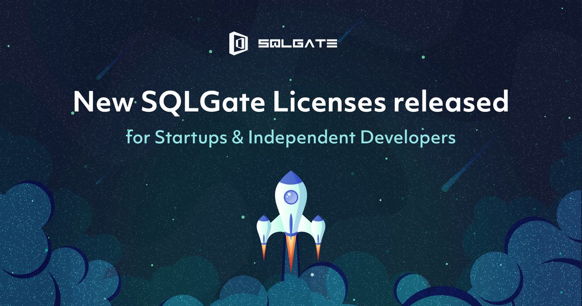 SQLgate's tweet image. SQLGate released a new, affordable license for independent/freelance developers and startups today. This is a great opportunity to use SQLGate at an affordable price, so don’t miss out! Download here: bit.ly/sqlgate_fb_new…
#database #sql #sqltool #startup #indiedev
