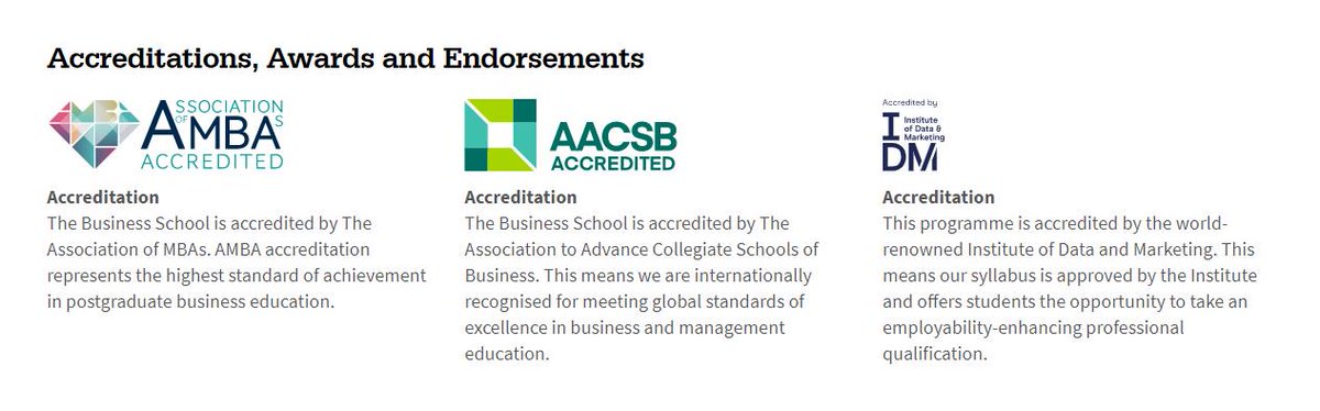 I'm very pleased to say that our full-time MSc Digital Marketing Comms, led by the amazing <a href="/AllieJohns/">Allie Johns</a>, is now accredited by the <a href="/theidm/">IDM (Institute of Data & Marketing)</a> - Cohort 4 starts this September www2.mmu.ac.uk/study/postgrad…