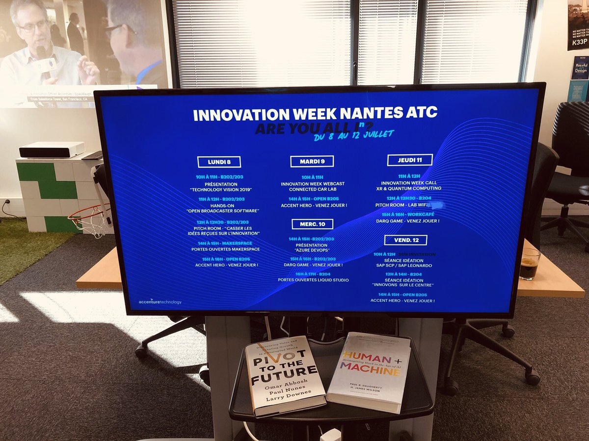 GaelGarandeau's tweet image. InnovationWeek. Are you all In ? Une semaine pour decouvrir l’innovation au sein #accenturetechnology #accentureNantes. Merci @foolllloowweerr