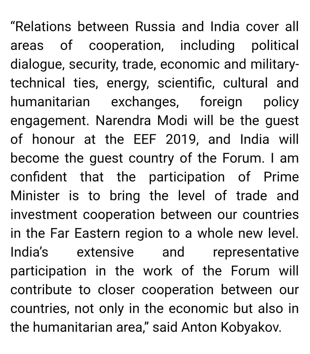 RusEmbIndia's tweet photo. On July 4, Advisor to the 🇷🇺 President Mr Anton #Kobyakov had a meeting with #Indian Ambassador to Russia H.E. Mr VB #Varma to discuss the participation of 🇮🇳 delegation led by Prime Minister @narendramodi in the 5th @en_forumvostok (#EEF2019).
🌐 https://t.co/3xfr6T7uPY https://t.co/tDmkzAKeUk