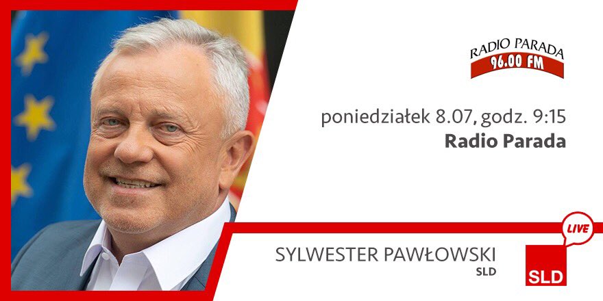 __Lewica's tweet image. #SLDwMediach: Sylwester #Pawłowski o godz. 9:15 na antenie @ParadaRadio