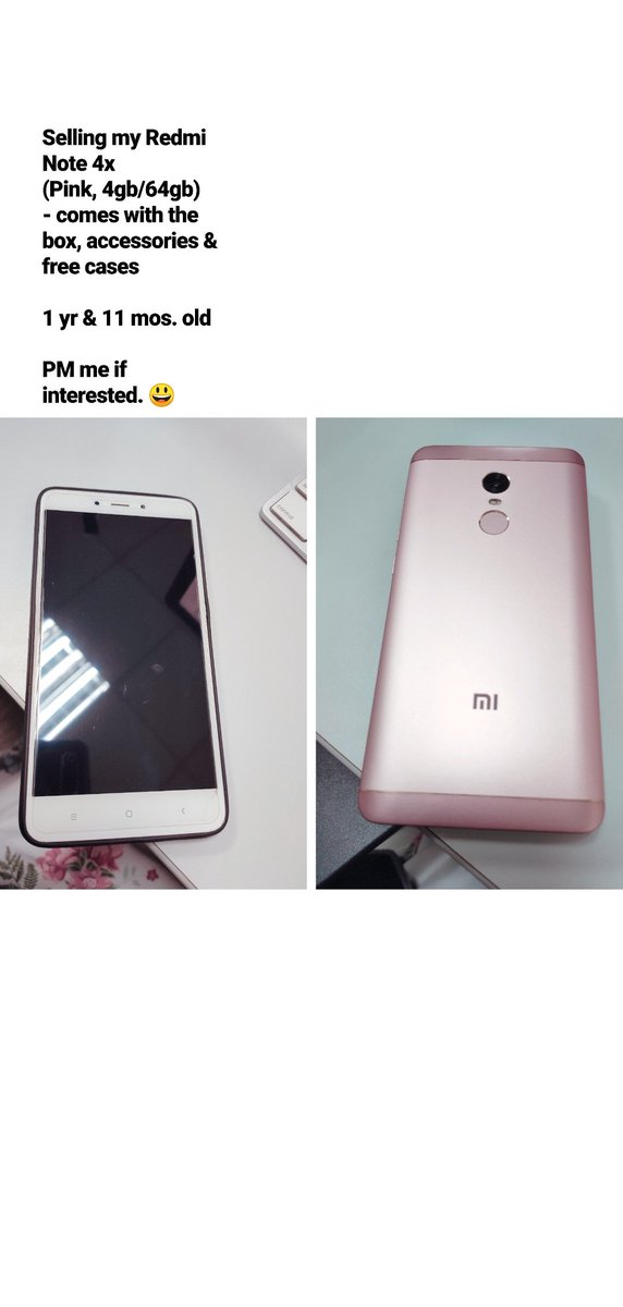 _itsnathme's tweet image. Bili na kayo phone. #Xiaomi #Mi #RedmiNote4x #Pink #2ndHandPhone