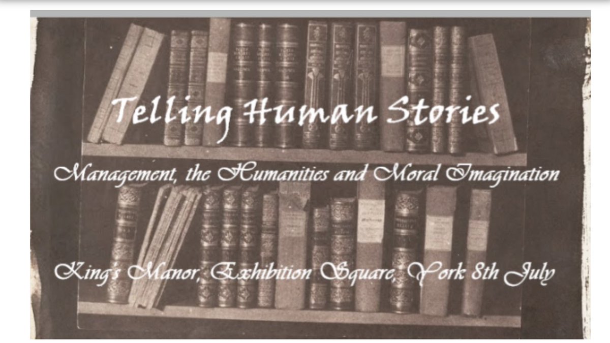 RLFinn_'s tweet photo. Really looking forward to this event today on management and humanities research. Fantastic line up of speakers! @UoY_TYMS #organisationstudies https://t.co/QQ3CL2mzXJ