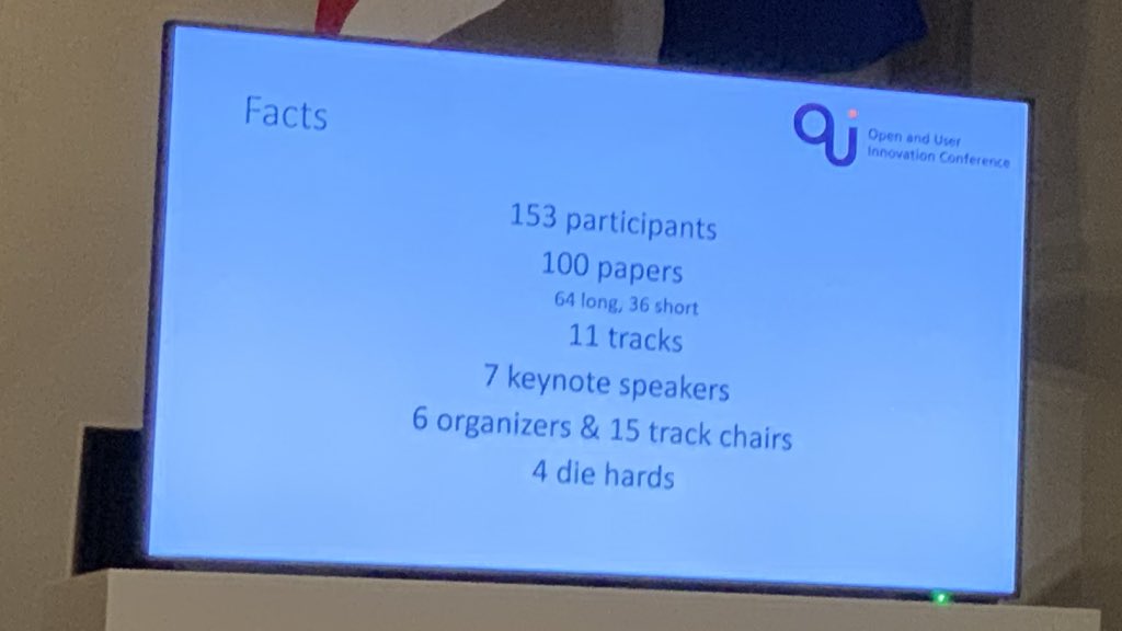 153 participants, 100 papers, 11 tracks, 7 keynotes. Fantastic programme. 👏