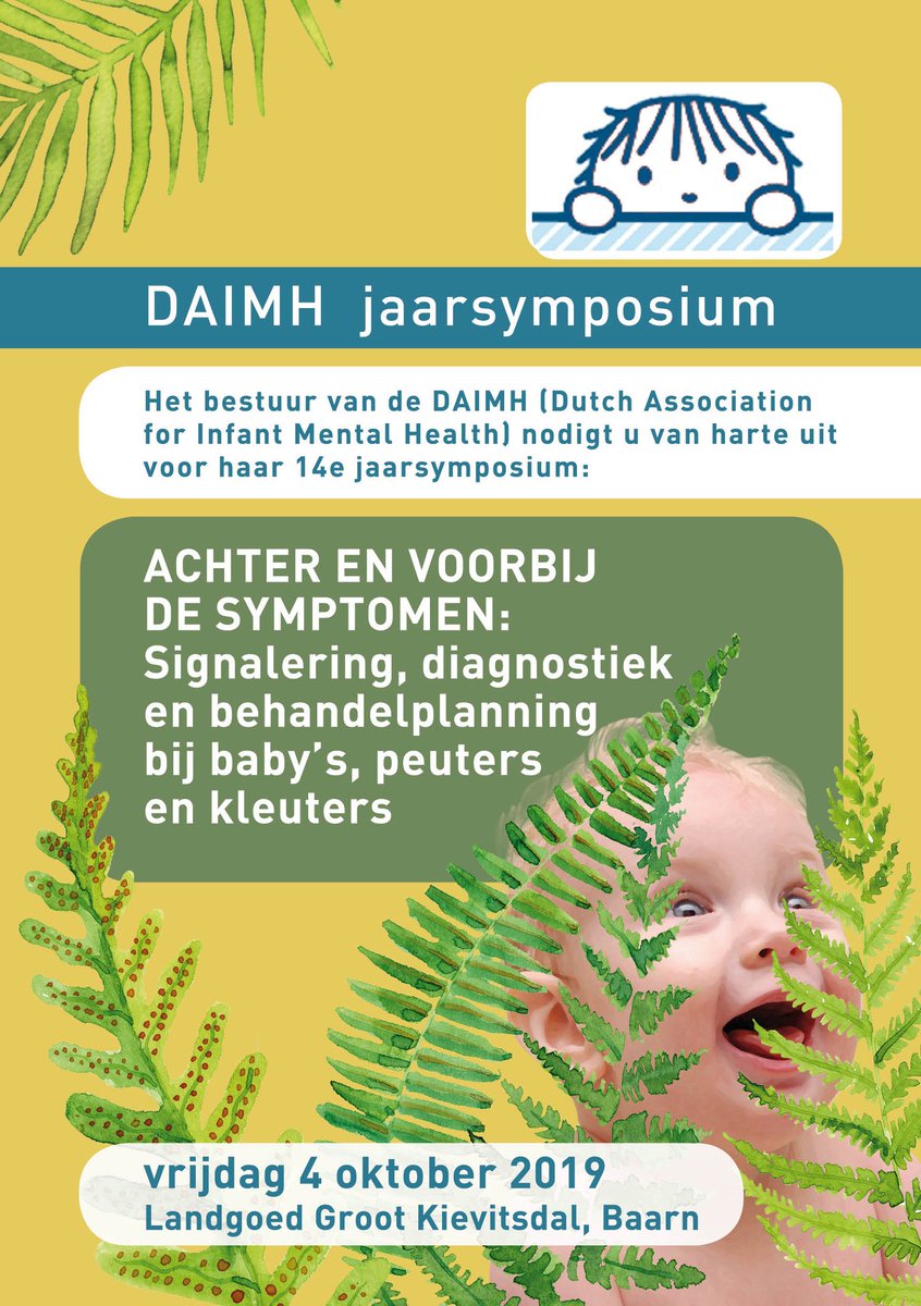 Save the date of schrijf je alvast in voor het DAIMH-jaarsymposium over DC:0-5!