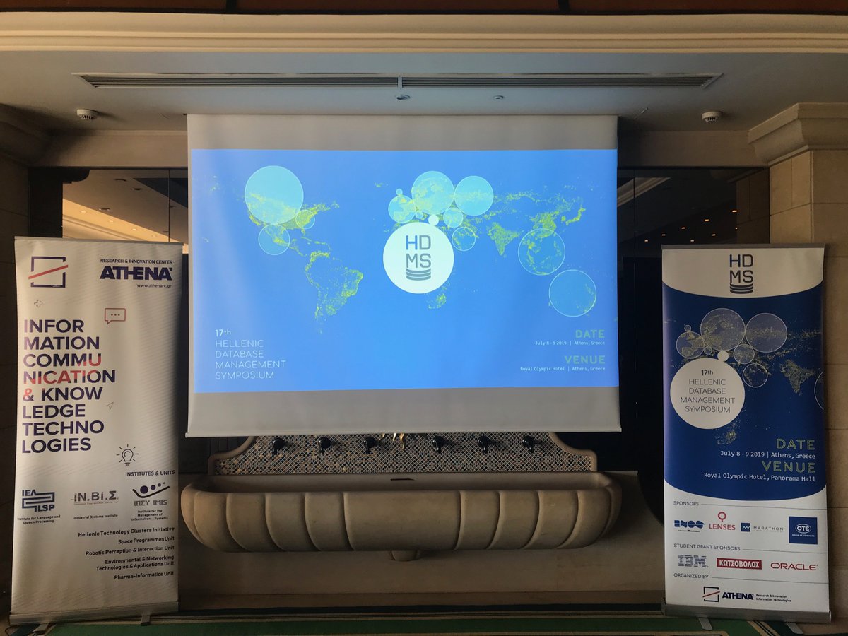 Welcome to #HDMS2019, the annual forum for the Greek database community  to present and discuss recent advances for data-intensive applications.

➡️Learn more at hdms19.athenarc.gr.