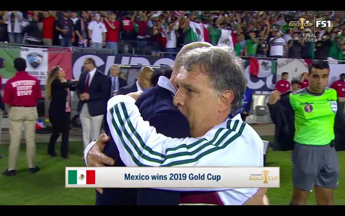 Mexico wins the #GoldCup2019.

The coach the #USSF should have hired for the #USMNT position defeats Gregg Berhalter's #USA side.

#MEXvUSA #ElTri